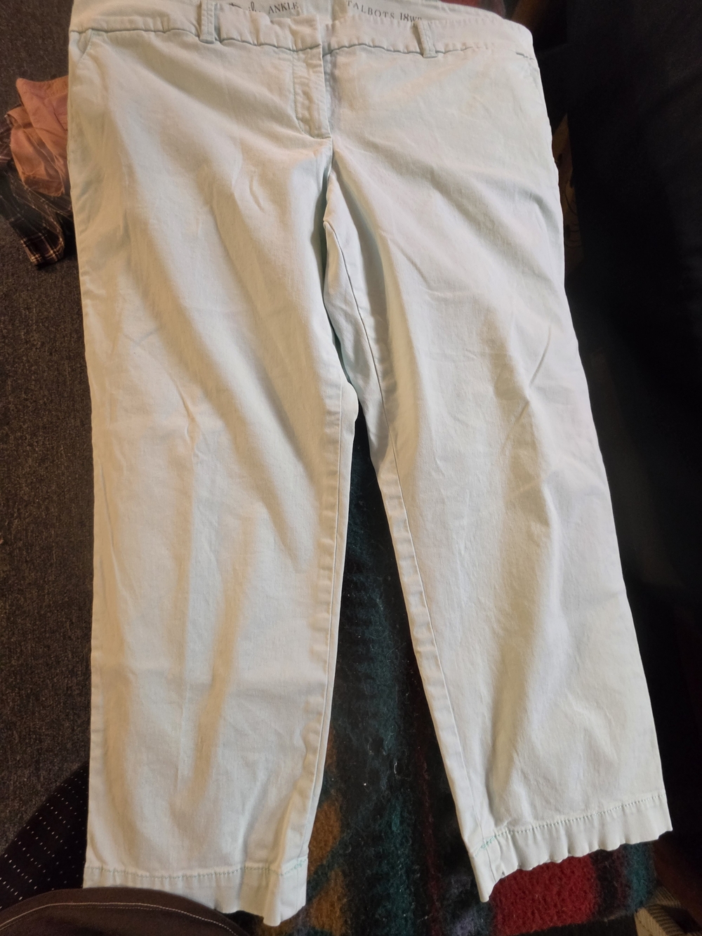 Women"s Light Blue Chino Pants - Classic Straight Fit